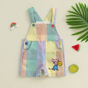 When a mouse eats a cookie Overalls Jumpsuit Birthday Bodysuit Clothes